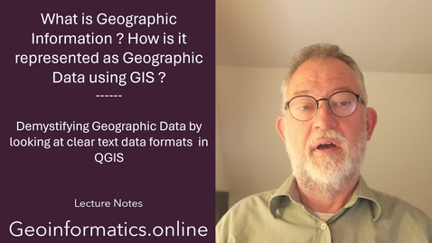 Thumbnail for entry Demystifying Geographic Data by looking at clear text data formats in GIS