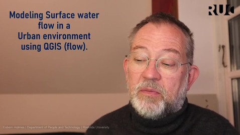 Thumbnail for entry Calculating Surface Water Flow over a Urban Surface using. r.watershed in QGIS.