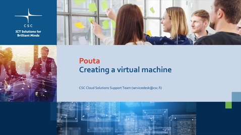 Thumbnail for entry [Pouta] Creating a virtual machine