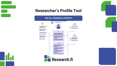 Thumbnail for entry Introduction of the Researcher's Profile Tool