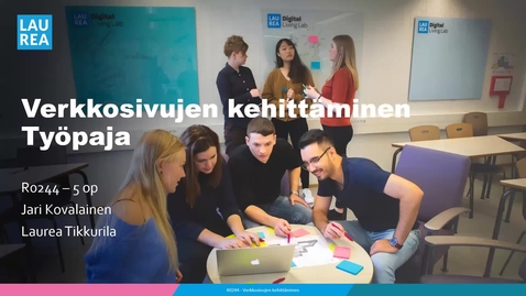 Thumbnail for entry R0244 - Verkkosivujen kehittäminen - työpaja tehtävä 12