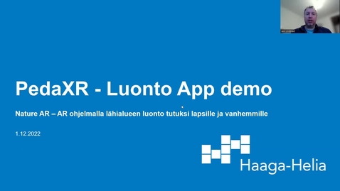 Thumbnail for entry LuontoAR applikaation teko Jani Lindblad &amp; Jere Ranta