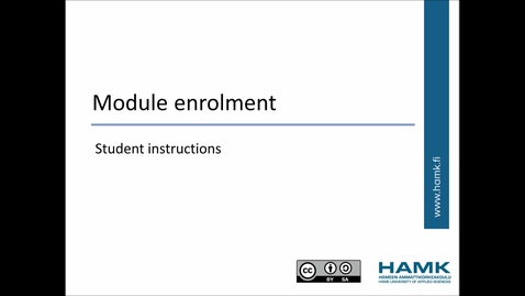 Thumbnail for entry Pakki Student Instructions: Module Enrolment