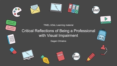 Thumbnail for entry Critical Reflections of Being a Professional with Visual Impairment