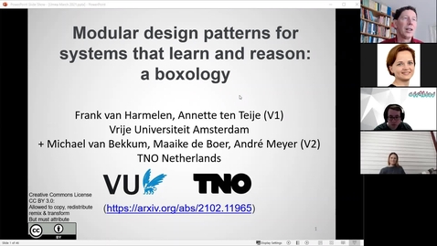 Thumbnail for entry Frank van Harmelen: A boxology of design patterns for systems that learn and reason
