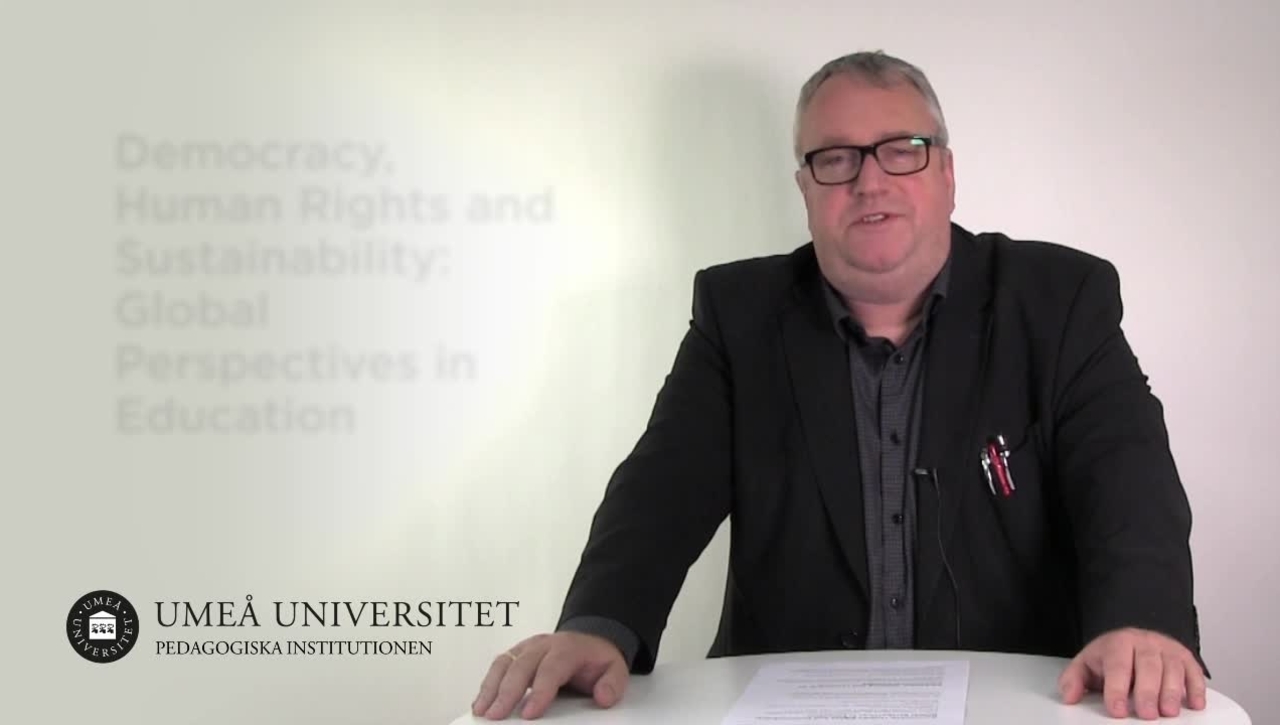 Democracy, Human Rights and Sustainability: Global Perspectives in Education