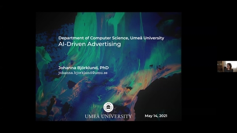 Thumbnail for entry Johanna Björklund: The AI behind the Advertising