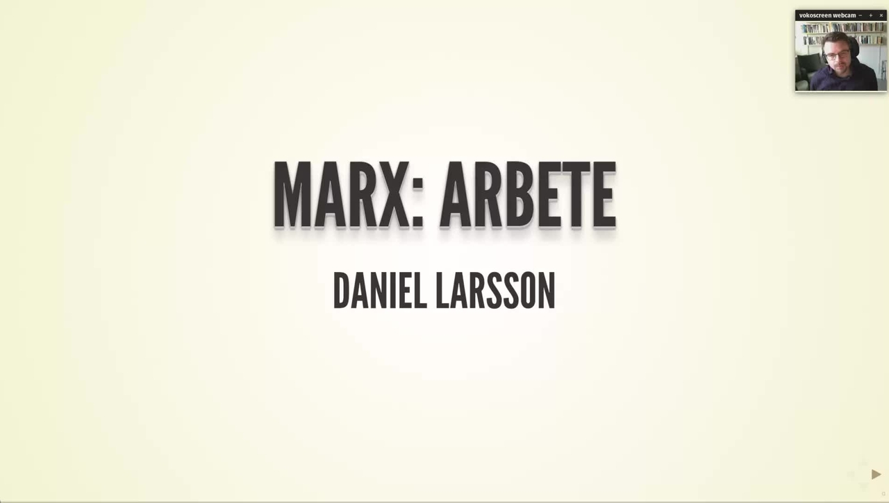Marx2: Arbete