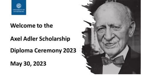 Tumnagel för Axel Adler Scholarship Diploma Ceremony 2023