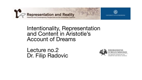 Tumnagel för Iintentionality, Representation and Content in Aristotle's Account of Dreams