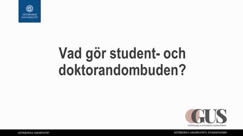 Tumnagel för Vad gör student- och doktorandombuden?
