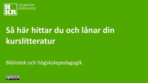 Miniatyr för inlägg Så här hittar du och lånar din kurslitteratur