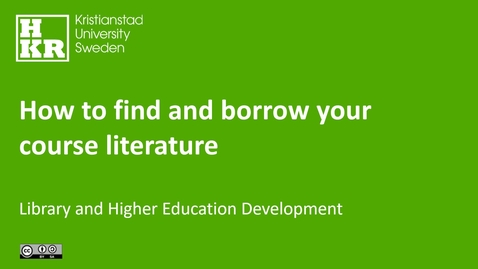 Miniatyr för inlägg How to find and borrow your course literature