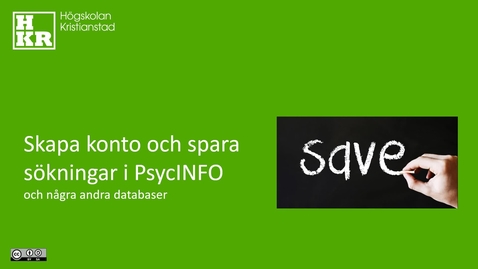 Tumnagel för inlägg Skapa konto i PsycINFO