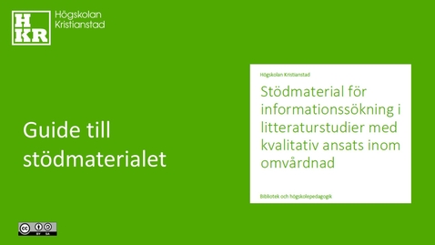 Tumnagel för inlägg Använda stödmaterialet