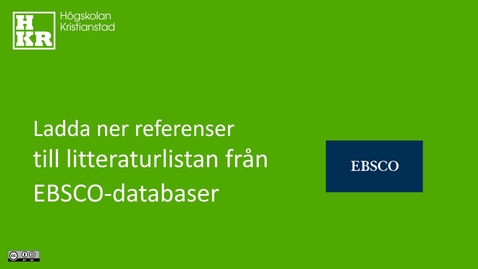 Tumnagel för inlägg Ladda ner referenser till litteraturlistan