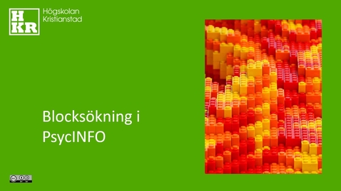 Tumnagel för inlägg Blocksökning i PsycINFO