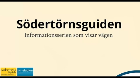 Miniatyr för inlägg Sodertornsguiden - Att forsta tentafragor