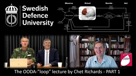 Miniatyr för inlägg The OODA-”loop” lecture by Chet Richards - Part 1 - Setting the scene.