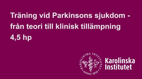 Thumbnail for entry Träning vid Parkinson