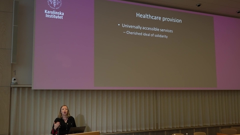 Thumbnail for entry Stockholm Public Health Lectures: Professor Hannah Bradby