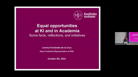 Thumbnail for entry Lecture Lorena Fernandez de la Cruz