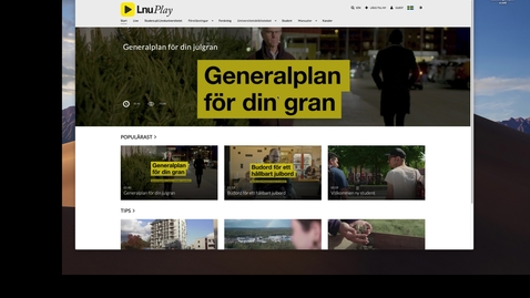 Miniatyr för mediepost Skapa kanaler på play.lnu.se / Create channels