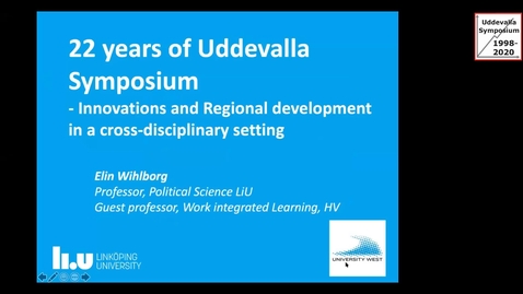 Thumbnail for entry Elin Wihlborg - Uddevalla Symposium 2020