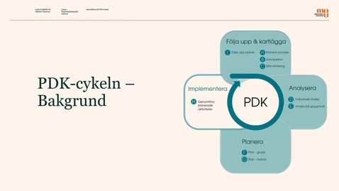 Miniatyr för inlägg Introduktion till PDK-cykeln - Bakgrund