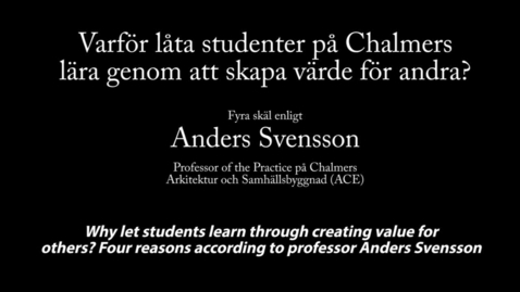 Miniatyr för inlägg ENG Interview with Anders Svensson, Professor of the Practice at Building Design