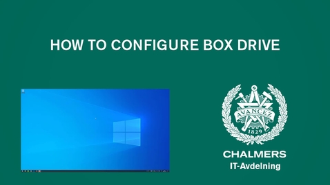 Miniatyr för inlägg How to configure Box Drive