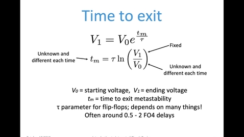 Miniatyr för inlägg Metastability-MTBF