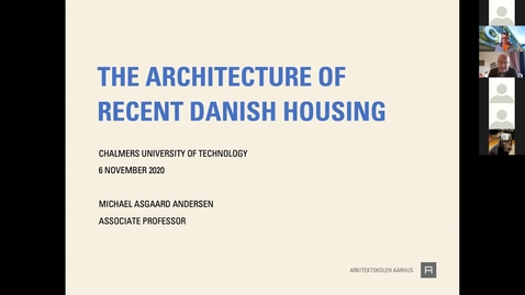 Miniatyr för inlägg Michael Asgaard Andersen: Bostadsutveckling i Danmark