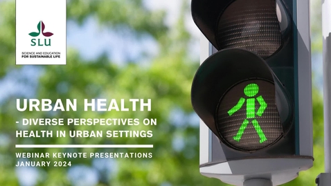 Thumbnail for entry Urban Health – Diverse perspectives on health in urban settings