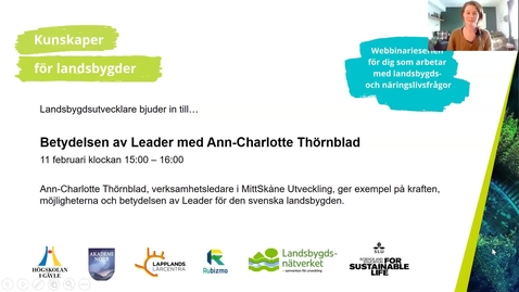 Thumbnail for entry Betydelsen av Leader