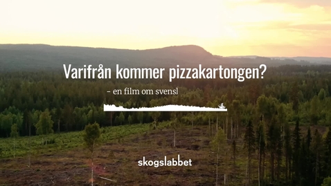 Thumbnail for entry Varifrån kommer pizzakartongen? - en film om svenskt skogsbruk