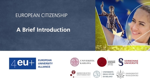 Thumbnail for entry European Citizenship - 1.1A A brief introduction