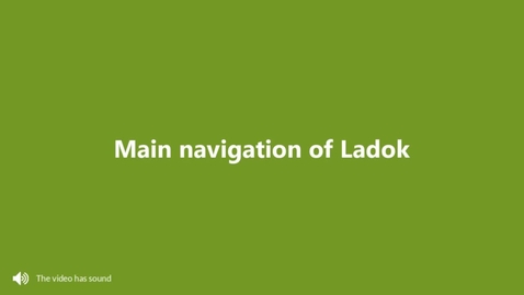 Miniatyr för inlägg Main navigation of Ladok