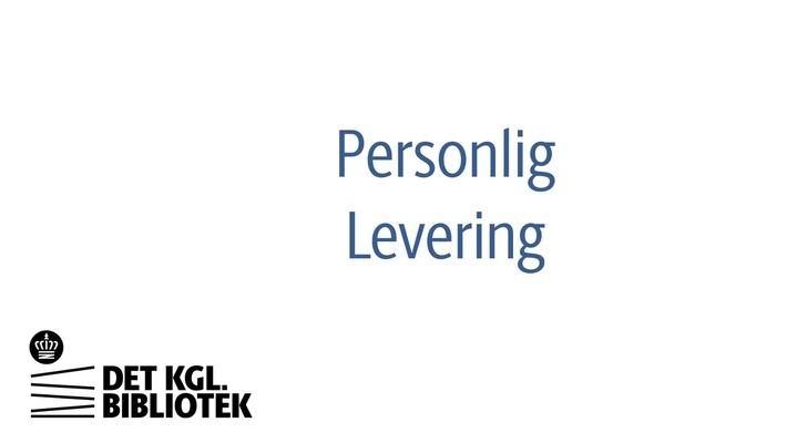 Personlig levering af bestilte bøger