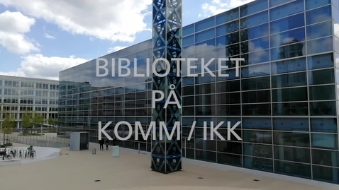 Thumbnail for entry On-boarding 2021 KOMM iKK Biblioteket