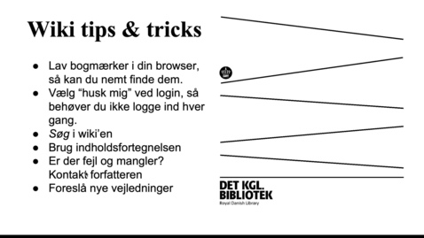 Thumbnail for entry Alma og Primo Wiki hjælp
