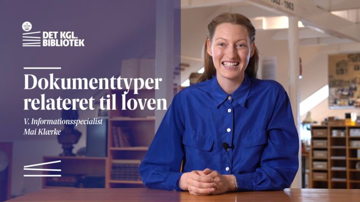 Dokumenttyper relateret til loven