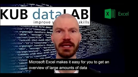 Thumbnail for entry KUB Datalab - om Excel