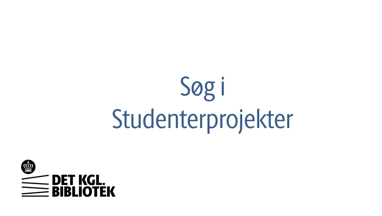 Søg i Studenterprojekter