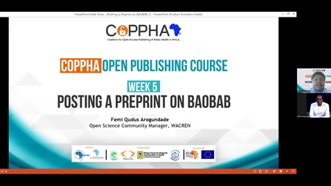 Thumbnail for entry Posting a Preprint on BAOBAB